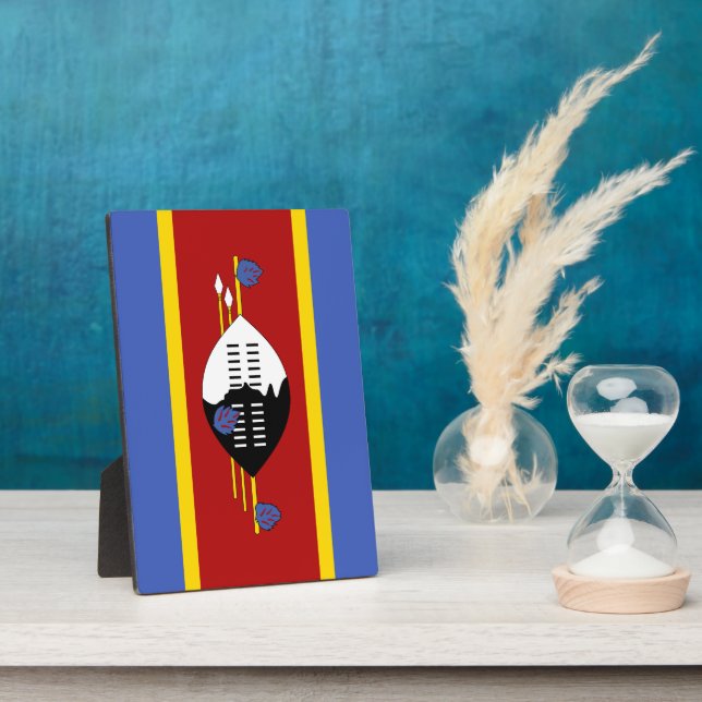 Swaziland flag plaque (Side)