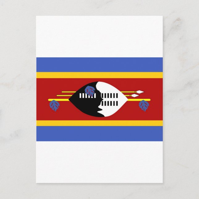 Swaziland flag postcard (Front)