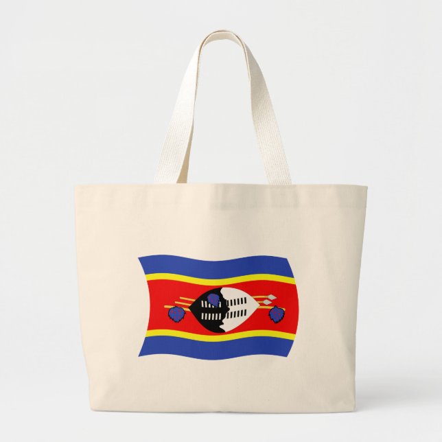 Swaziland Flag Tote Bag (Front)