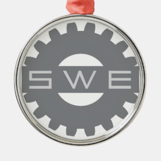 SWE (Society of Women Engineers) Grey Ornament