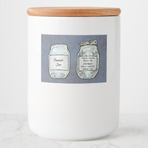 Swear Jar and Chicken Jar Food Label