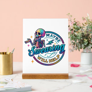 Swearing Acrylic Sign