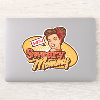 Sweary Mommy Original Logo Die Cut Sticker