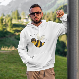 Sweat à capuche abeille souriante mignonne