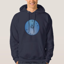 Sweat à capuche Astronaute Galaxie Bleue – Graphis