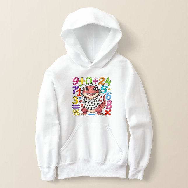 Sweat à capuche avec des nombres de maths mignons  (Poser)