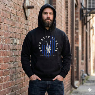 Sweat à capuche avec drapeau américain et main de