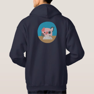 Sweat à capuche avec un cochon dessin animé mignon
