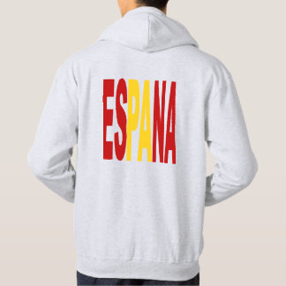 Sweat à capuche cendre dos ESPANA