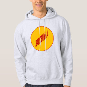 Sweat à capuche cendre homme BARCELONA Hoodie