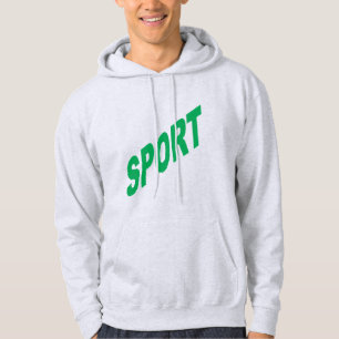 Sweat à capuche cendre homme SPORT