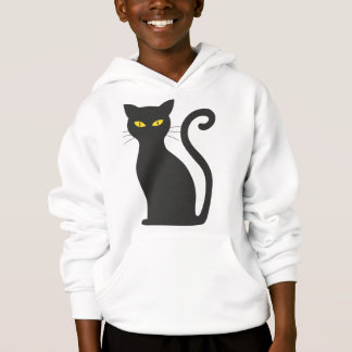 Sweat à capuche chat noir Halloween