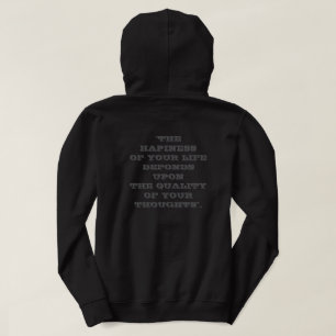 Sweat à capuche citation stoïcienne de Marc Aurèle