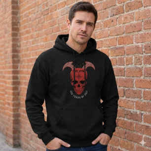 Sweat à capuche Crâne Rouge 250 Ans de Déterminati