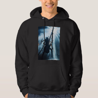 Sweat à capuche de bassiste araignée gothique pour