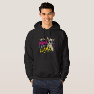 Sweat à capuche drôle Llama sans drame