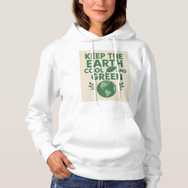 Sweat à capuche éco-responsable pour femmes (Devant)