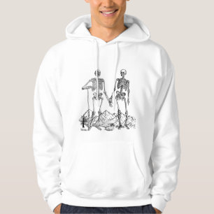 Sweat à capuche en art de squelette