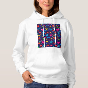 Sweat à capuche esthétique de jeu vidéo 8 bits
