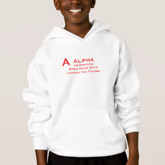 Sweat à capuche Generation Alpha | Né depuis 2010