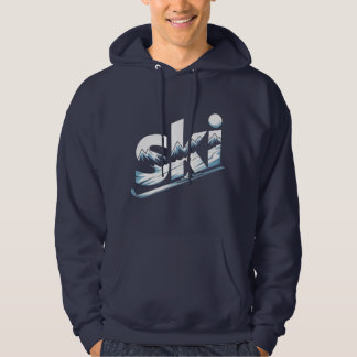 Sweat à capuche graphique Ski Mountain – Ski avent