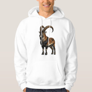 Sweat à capuche graphique sur la faune de Walia Ib