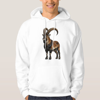 Sweat à capuche graphique sur la faune de Walia Ib