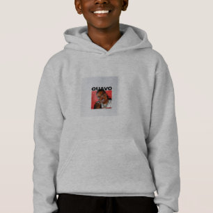 Sweat à capuche gris Quavo Huncho pour garçons enf