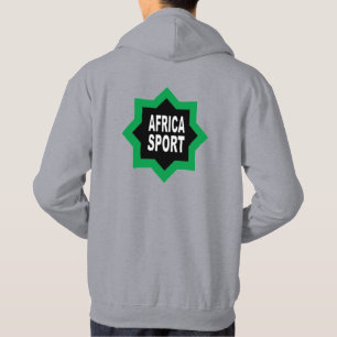 Sweat à capuche grise dos homme AFRICA SPORT