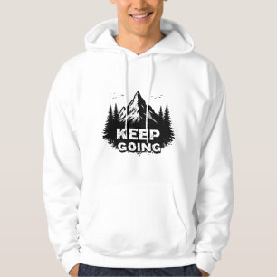 Sweat à capuche Keep Going – Typographie Motivatio