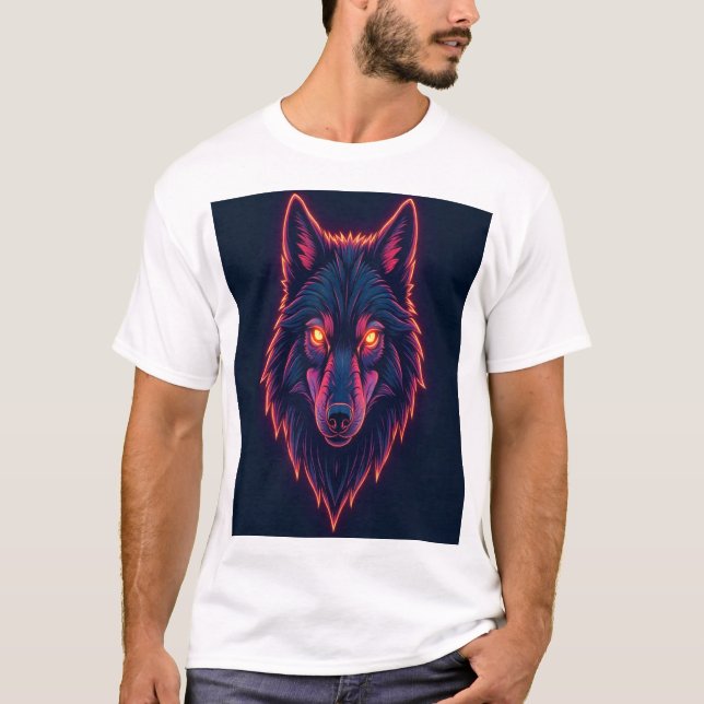 Sweat à capuche loup  (Devant)