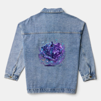 Sweat à capuche Loup de la Galaxie Mystique – Art
