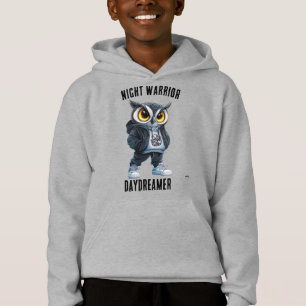 Sweat à capuche Night Warrior, Daydreamer Owl – Ad