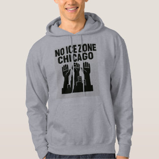 Sweat à capuche No ICE Zone – Poings levés sur le 