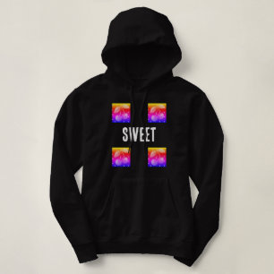 Sweat à capuche noir dégradé Sweet Cherry