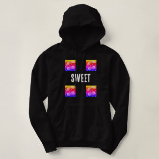Sweat à capuche noir dégradé Sweet Cherry