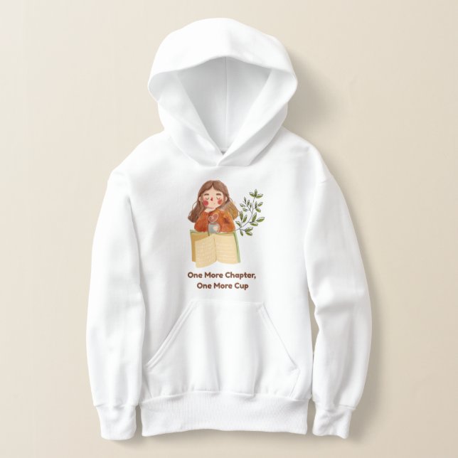 Sweat à capuche pour amateur de livres et de café (Poser)