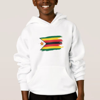 Sweat à capuche pour enfants avec drapeau zimbabwé
