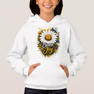 Sweat à capuche pour enfants Choose Joy Daisy Flor