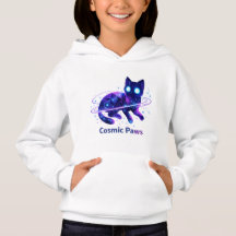Sweat à capuche pour enfants Cosmic Paws Galaxy Ca