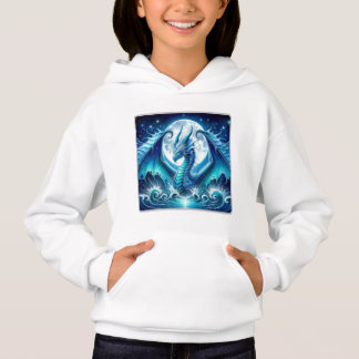 Sweat à capuche pour enfants Cosmic Sea Dragon