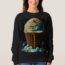 Sweat à capuche pour femme avec un design de glace