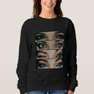 Sweat à capuche pour femme Yeux ne mentent pas