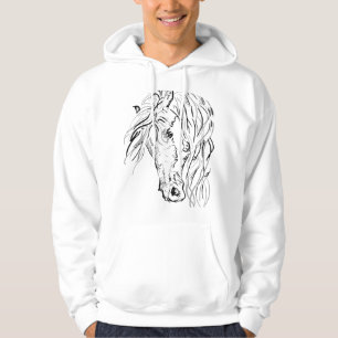 Sweat à capuche pour hommes Artistic Wild Horse -