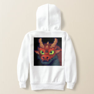 Sweat à capuche Red Dragon pixel art