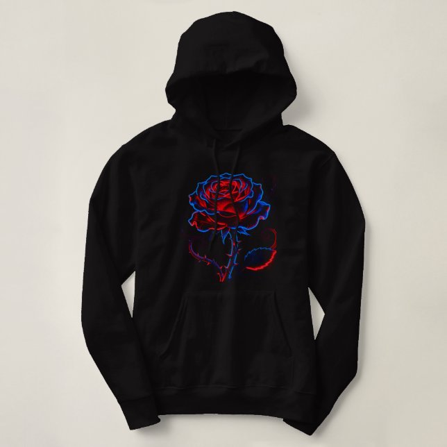 Sweat à capuche Rose Néon (Design devant)
