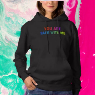 Sweat à capuche Safe With Me – Vêtements de soutie