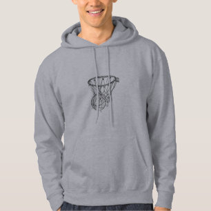 Sweat à capuche Simple Panier de Basketball – Vête