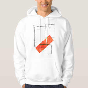 Sweat à capuche streetwear géométrique abstrait ro