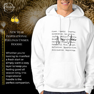 Sweat à capuche unisexe sentiments inspirants pour